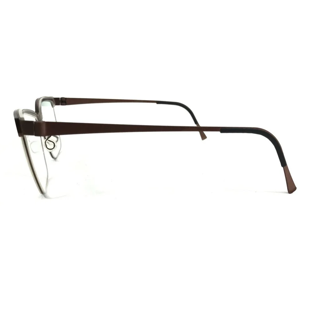 Lindberg Eyeglasses Frames 9812 U12 Matte Brown Square Full Rim 55-15-135